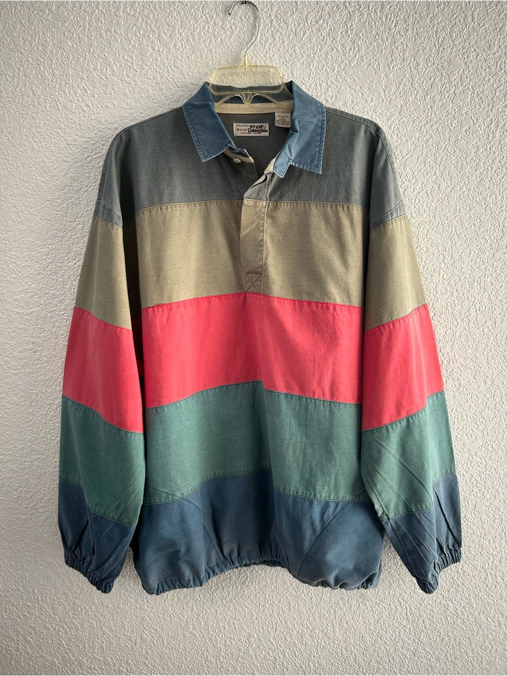 Vintage Norm Thompson Colorblock Pullover XL 90s Outdoor Retro